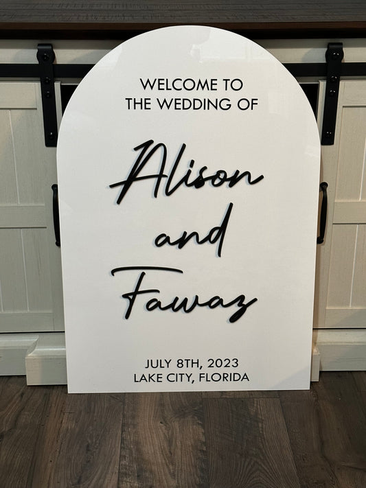 Acrylic Welcome signs